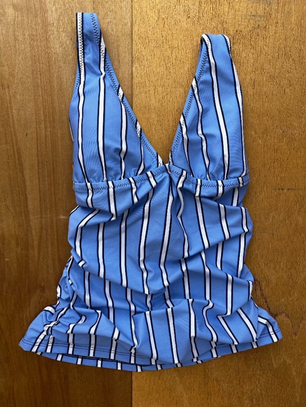 DRAPER JAMES X HELEN JON BOLD STRIPED CONVERTIBLE TANKINI Women’s sz S Blue NEW